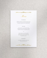 Windsor Menu A5