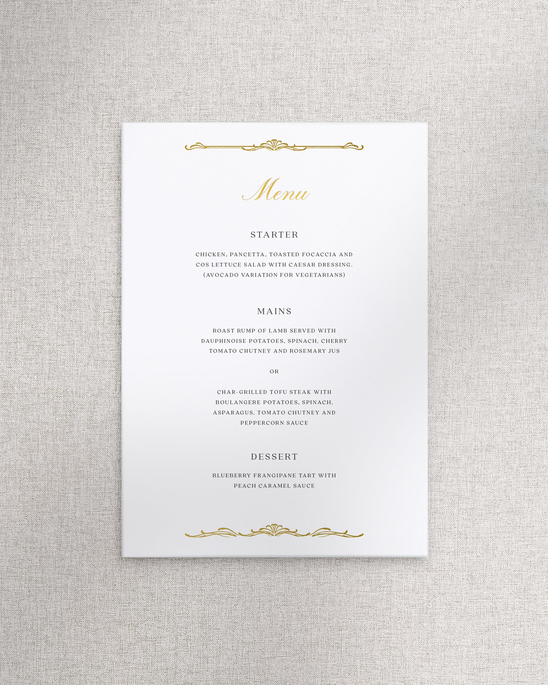 Windsor Menu A5