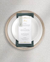 Windsor Menu on Plate